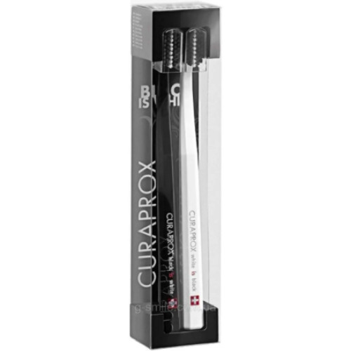 Набір зубних щіток Curaprox CS 5460 BLACK IS WHITE Limited Ediion (2 шт)
